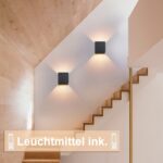 Homefire LED Wandleuchte IP65 Schwarz – Up/Down Aussenleuchte mit verstellbarem Strahl – Bild 2