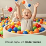 LittleTom 120 Bällebad-Bälle – BPA-freie Spielbälle für sichere motorische Entwicklung – Bild 6
