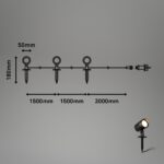 BRILONER 3er Set LED Strahler Außen – Warmweiss Gartenbeleuchtung mit IP54 Spritzschutz – Bild 3