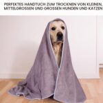 KinHwa Mikrofaser Haustierhandtuch 76x127 cm – Schnell trocknend für Hunde & Katzen – Bild 7