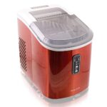 Mulano Eiswürfelmaschine Edelstahl Orange – 10-12 kg Tagesleistung für Party & Gastronomie – Bild 3