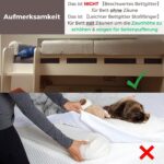 Wonder Space Bettkantenschutz 70cm – Gepolsterte Bettgeländer-Erhöhung für Kinderbetten – Bild 4