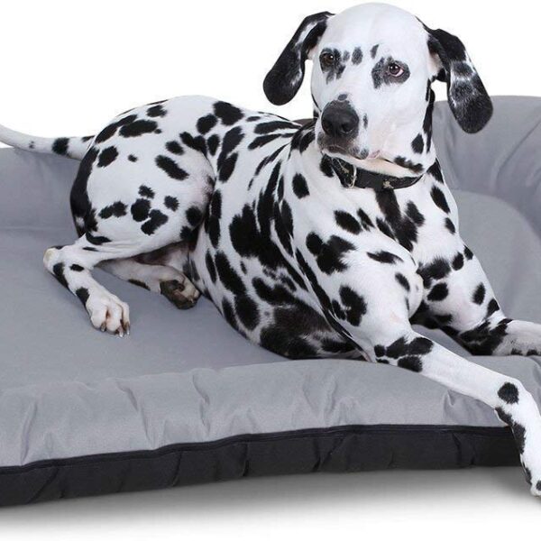 Knuffelwuff Hundebett Lucky XXL 118x85cm – Wasserfestes In- & Outdoor Nylonbett mit abnehmbarem Bezug