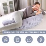 Chilling Home XXL Stillkissen 2 in 1 – Schwangerschaftskissen & Seitenschläferkissen Blau – Bild 2