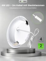 ALUSSO 3er Set LED Einbaustrahler 12-24V – Flach & IP44 für Küche & Möbel – Bild 6