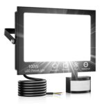100W LED Strahler mit Bewegungsmelder – 10000 Lumen Aussenstrahler IP66 für Garten & Hof