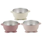 PandaEar 3er-Set Edelstahl Babysschalen mit Saugnapf & Babylöffel – Auslaufsicher & BPA-frei – Bild 5