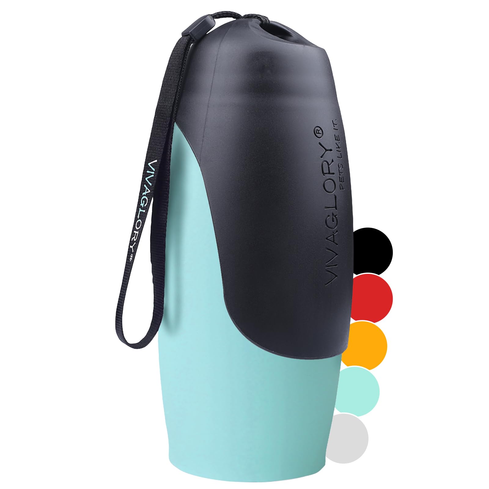 VIVAGLORY Hundetrinkflasche 750ml Edelstahl – Auslaufsichere Reiseflasche für Hunde