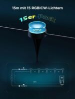 Govee RGBIC Bodenleuchten 15m IP67 – Smarte Gartenbeleuchtung mit 63 Szenenmodi – Bild 8