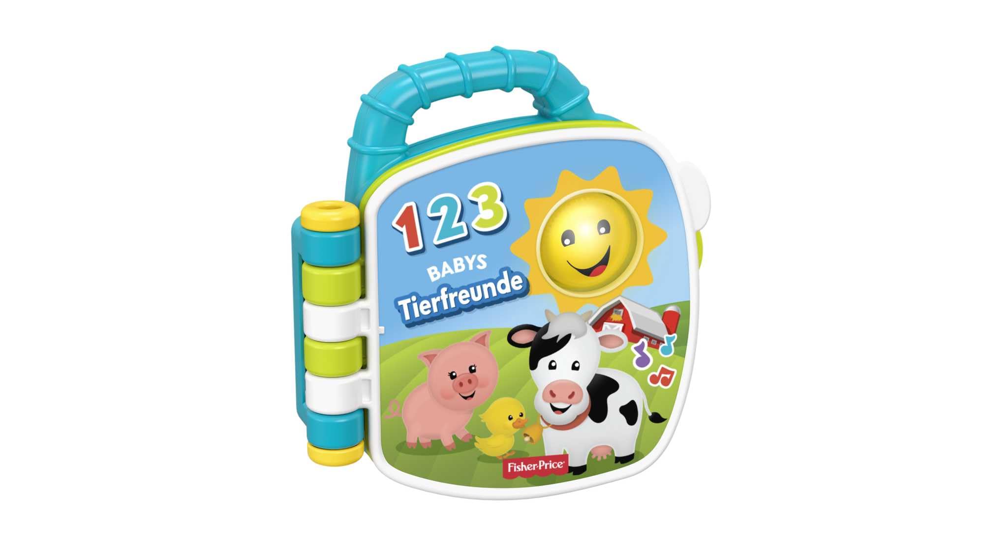 Fisher-Price Musikalisches Tierfreunde-Liederbuch – Interaktives Lernspielzeug ab 6 Monaten