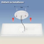 L5L3D LED Deckenleuchte 56x20cm 16W 3000lm – Flaches Panel mit Backlight für Küche & Büro – Bild 6
