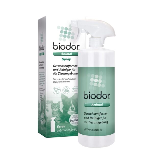 Biodor Animal Spray 750 ml – Enzymreiniger für Tier-Gerüche | PermaZym Technologie