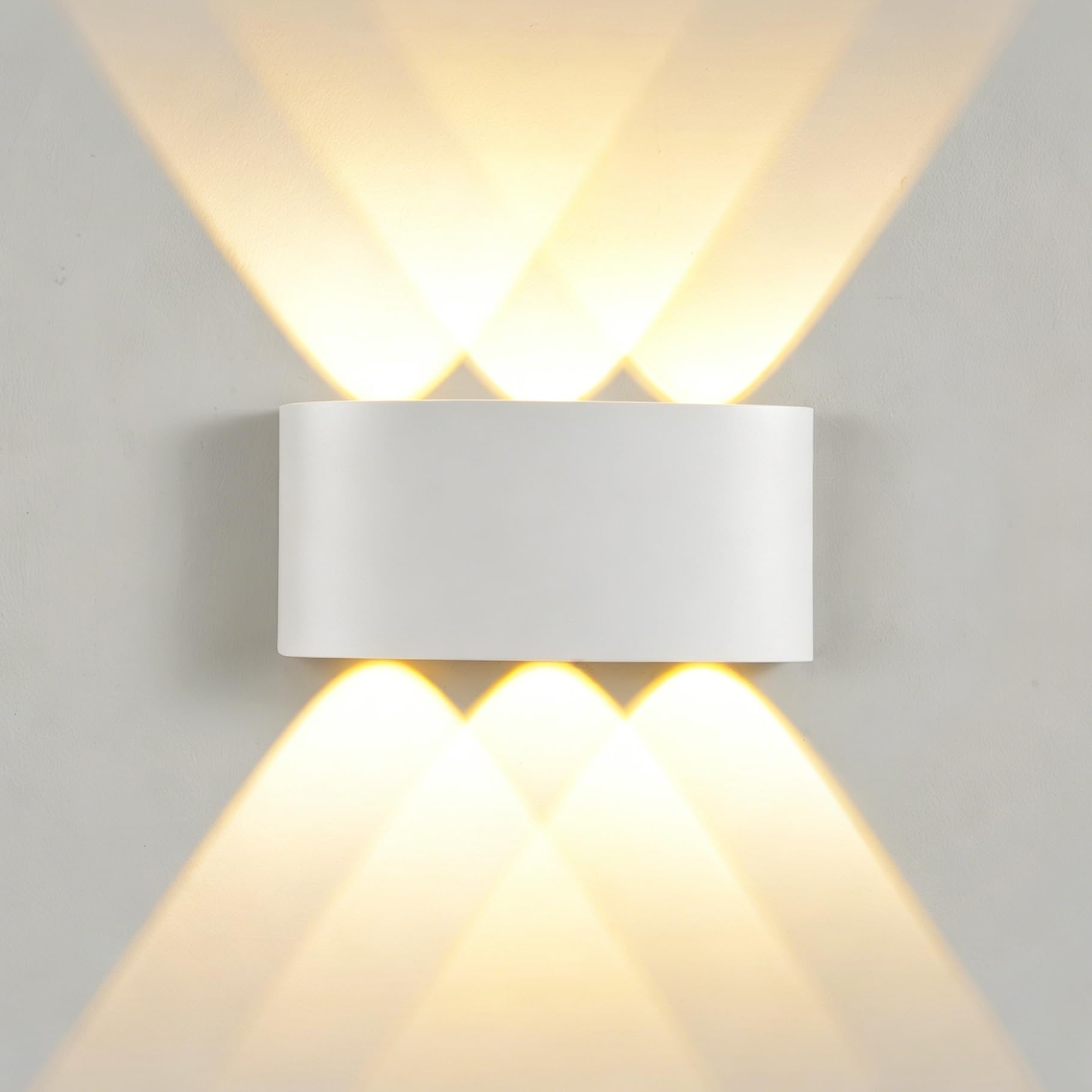 Lightsjoy LED Wandleuchte 6W Warmweiss – IP65 Wasserdicht Aluminium für Innen & Aussen