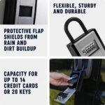 ABUS KeyGarage 797 Schlüsselsafe mit Zahlencode & Bügel – Schlüsselkasten für 20 Schlüssel – Bild 6