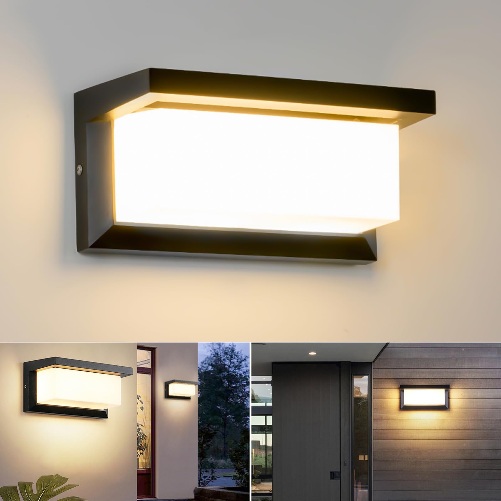 BENMA LED Wandleuchte 18W IP65 Warmweiss – Aluminium Aussenwandleuchte für Garten & Terrasse