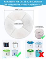 BONBELONG Katzenbrunnen Filter 8er-Set – Vierfache Filtration für sauberes Trinkwasser – Bild 4