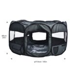 Amazon Basics Achteckiger Haustier-Laufstall 114 cm – Tragbar & Platzsparend für kleine Haustiere – Bild 8
