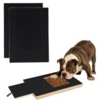 Lixstyea Krallenschleifer Kratzbrett 35x25cm mit Leckerlibox – Nagelpflege für Hunde