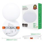 genatu LED Deckenleuchte IP65 22W 3080lm 4000K – Wasserfest für Bad & Küche – Bild 3