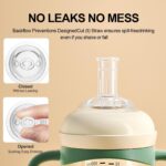 Oberni Trinklernbecher 240ml auslaufsicher – Schnabeltasse mit Griffen ab 6 Monaten – Bild 6