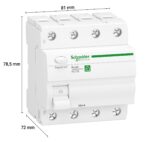 Schneider Electric Resi9 FI-Schutzschalter 4-polig 40A 30mA Typ A – R9R22440 – Bild 2