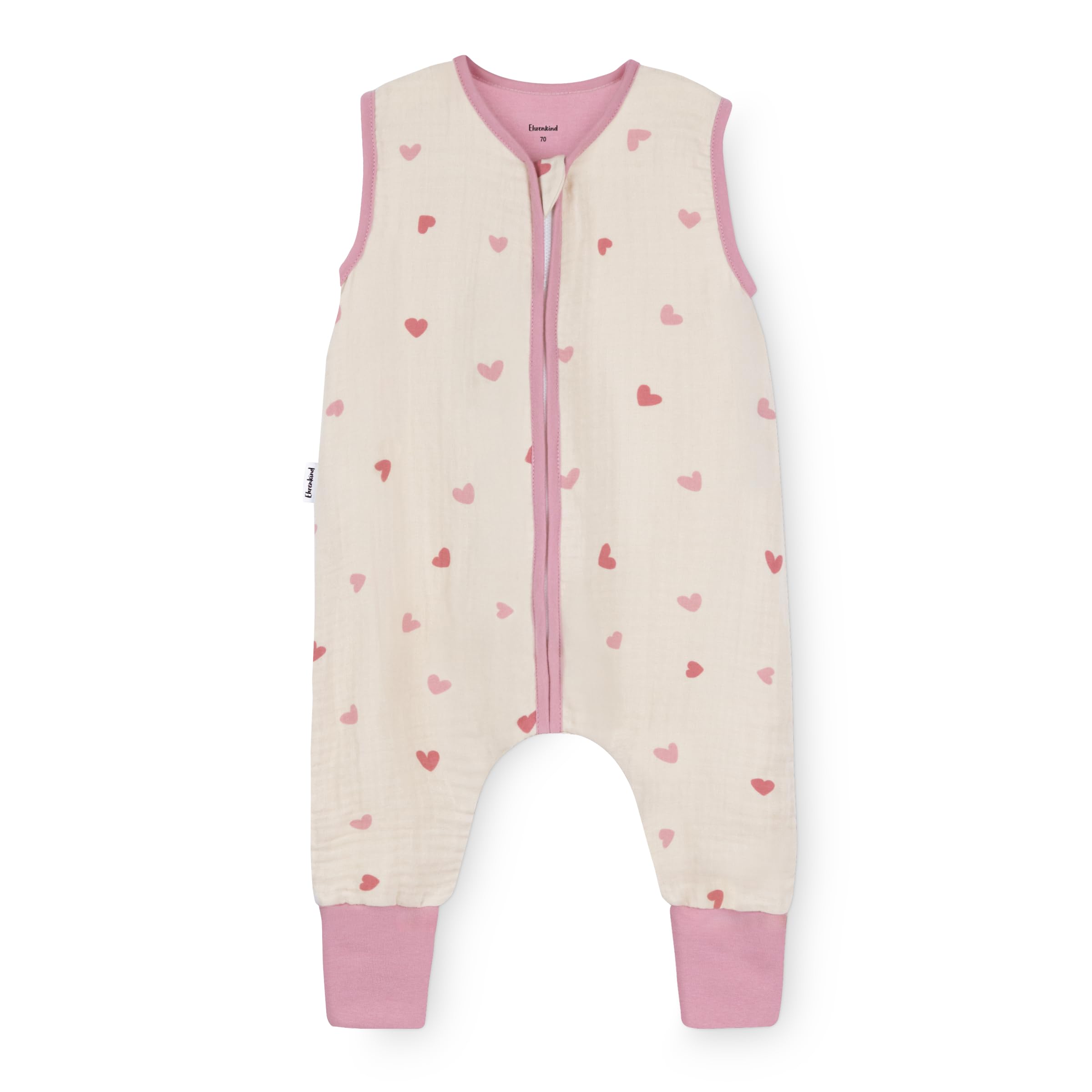 Ehrenkind® Babyschlafsack mit Füssen | Musselin 1.0 TOG – Bio-Baumwolle für den Sommer