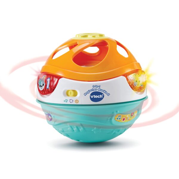 VTech Baby Magischer Musikball 3-in-1 – Interaktives Lernspielzeug ab 9 Monaten