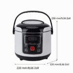 VBESTLIFE Auto-Reiskocher 2 L mit Dampfkorb – 12 V Reiskochautomat für Unterwegs – Bild 3