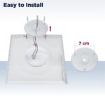 BestLuz 42x42 cm LED Deckenleuchte CCT – 2800 lm, 24W, IP44, Backlight-Effekt – Bild 7