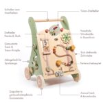Tiny Love Holz Lauflernwagen 2-in-1 – 12 Aktivitäten für motorische Entwicklung ab 18 Monaten – Bild 10