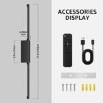 Coinmit LED Akku-Wandleuchte 60cm – Dimmbar 3000K-6000K mit Fernbedienung & Timer – Bild 5