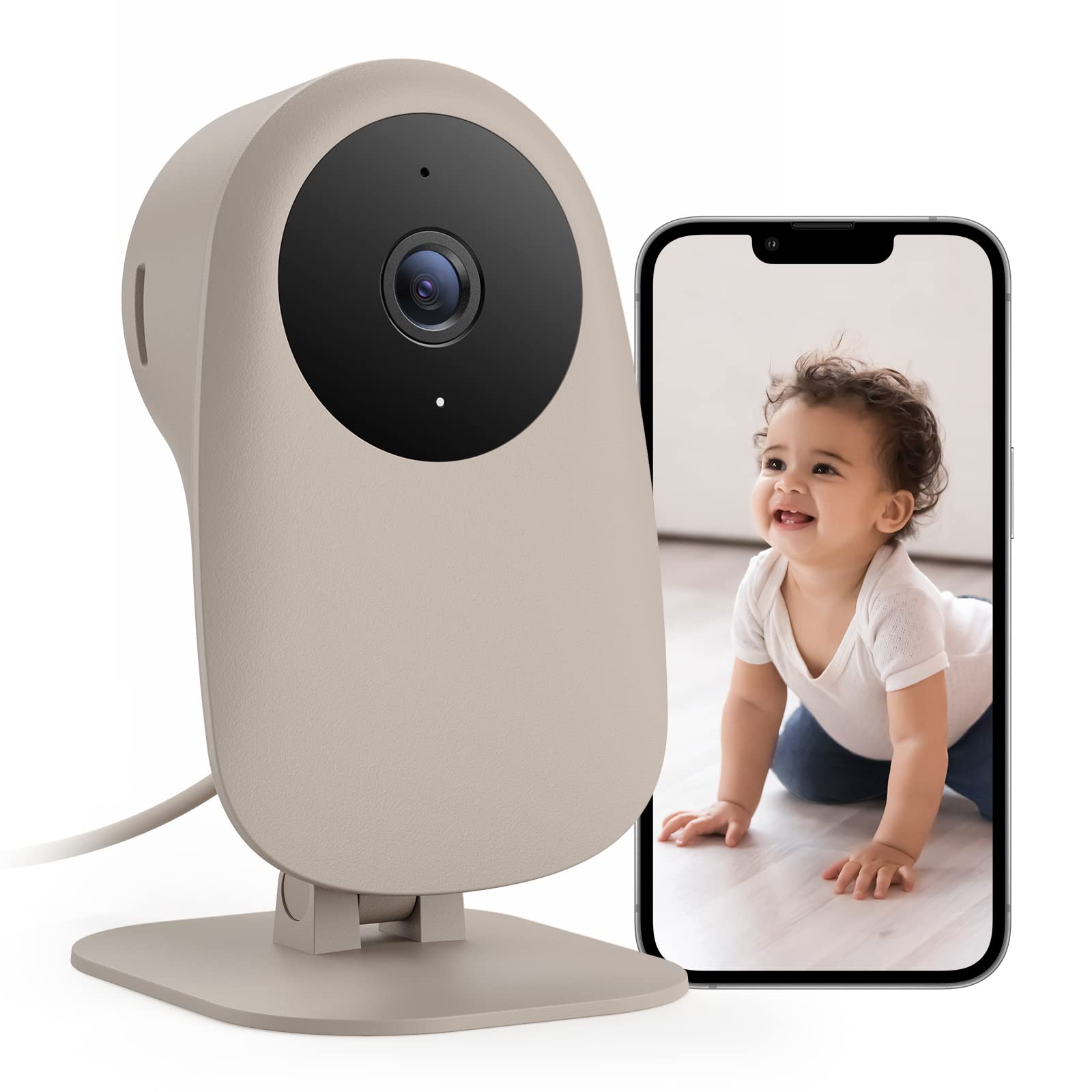 nooie Babyphone mit Kamera WLAN 1080P – Nachtsicht & Cry Detection für sicheres Monitoring