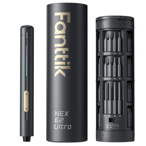 Fanttik E2 Ultra Elektro-Schraubendreher 50-teilig – Präzisions-Reparaturset mit 0,6 Nm Drehmoment