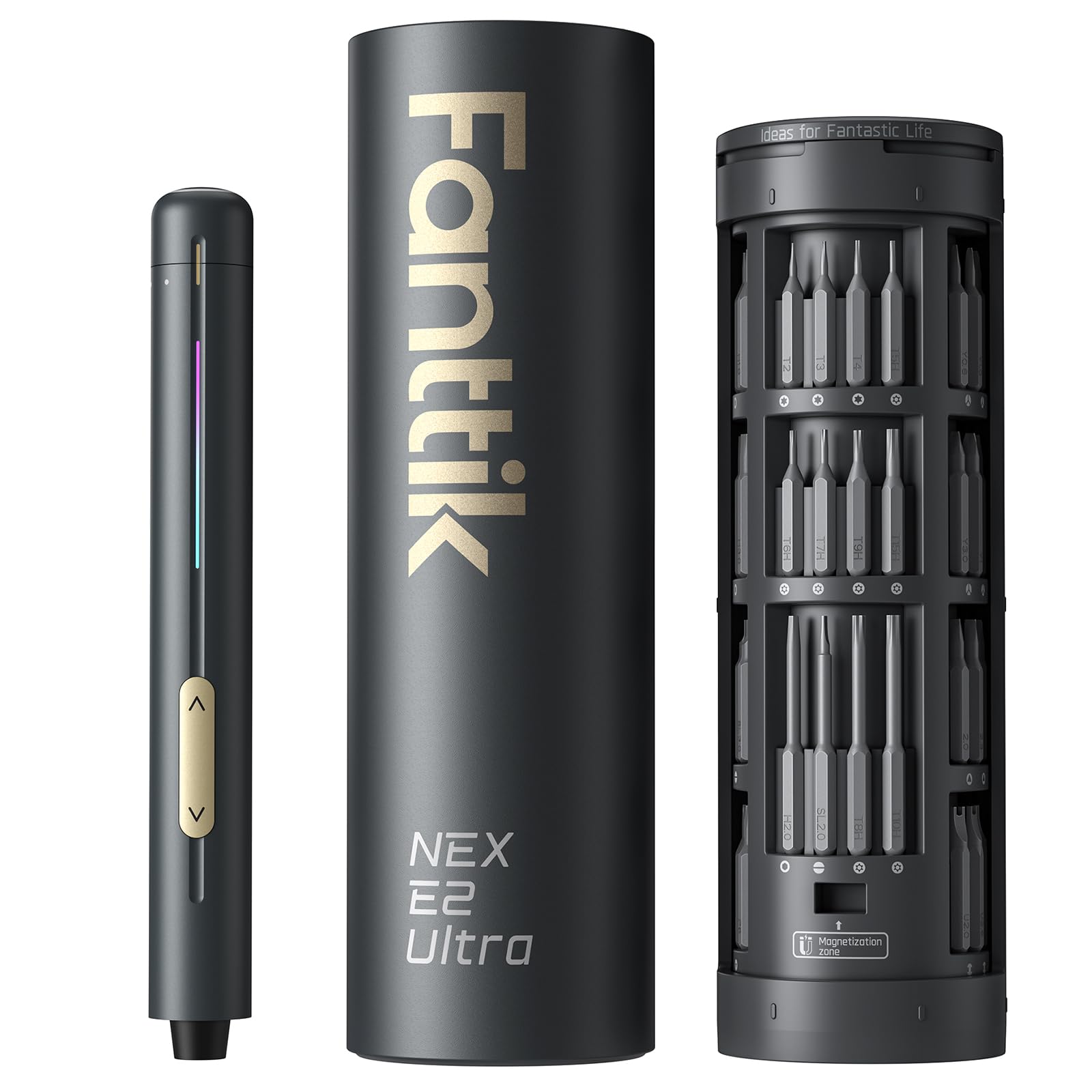 Fanttik E2 Ultra Elektro-Schraubendreher 50-teilig – Präzisions-Reparaturset mit 0,6 Nm Drehmoment