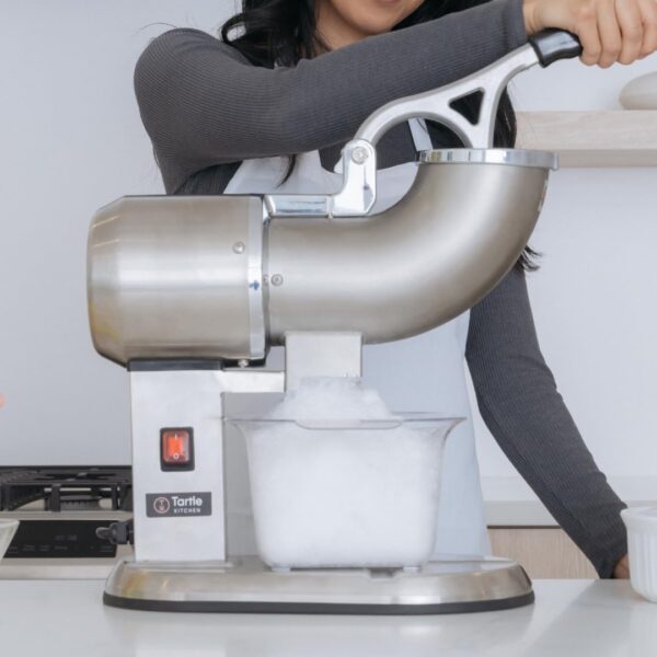 TK Tartle Kitchen Eismaschine 440 lb/h – Profi Schneekonus-Maschine mit Edelstahl & Dual-Blades