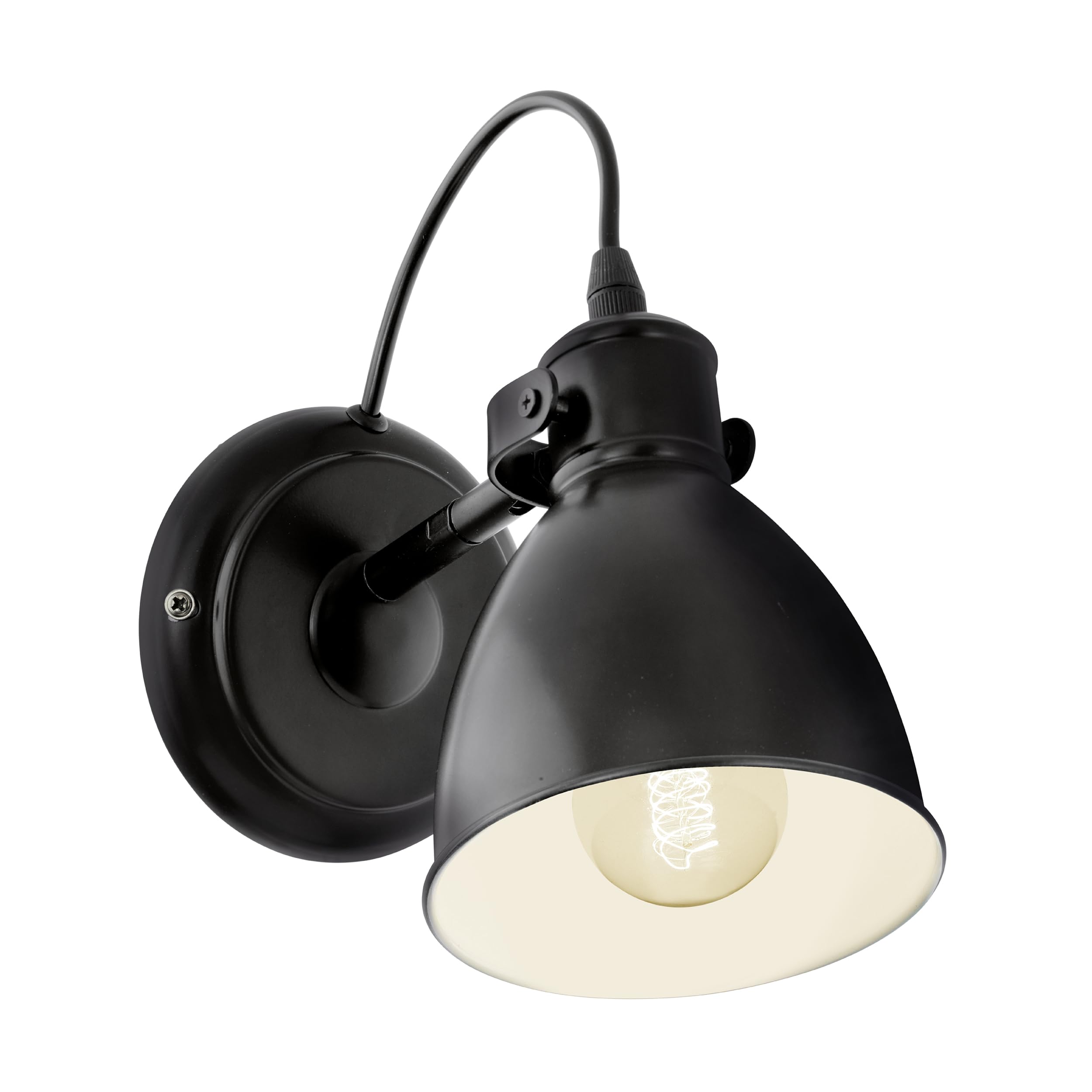 EGLO Priddy Wandlampe Industrial Design – Schwenkbar mit E27 Fassung