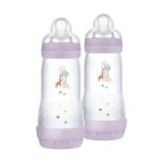 MAM Easy Start Babyflasche 320 ml 2er-Set – Anti-Kolik-System für gemischtes Stillen