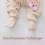 MIKAFEN Baby-Winterschlafsack mit Beinen & abnehmbaren Ärmeln – 100% Baumwolle, 3.5 tog – Bild 6