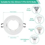 Tailcas 10er Einbaustrahler GU10 Set – 30° schwenkbar, matt weiss für LED & Halogen – Bild 2