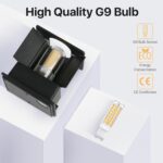 Lureshine Wandlampe mit austauschbarer G9 LED – Warmweiss 3000K für Innen & Aussen – Bild 3