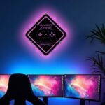 Namofactur LED-Leuchtschild Gamer Zone – Gaming Wanddeko mit Controller & Loading-Text – Bild 2