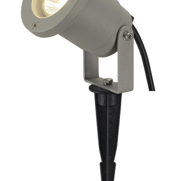 SLV NAUTILUS Bodenstrahler IP65 – Drehbarer Aussenstrahler mit Erdspiss für Garten & Terrasse