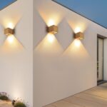 Doughelec LED Wandleuchte Holz 6W Warmweiß 3000K – Vintage Flurlampe mit einstellbarem Abstrahlwinkel, 2er-Set – Bild 7