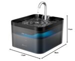 PawPoll Katzenbrunnen 2,2L – Wasserhahn-Design mit LED & Aktivkohlefilter – Bild 10