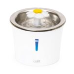 Catit Edelstahl Blumenbrunnen 3L – Katzenbrunnen mit Dreifachfilter & 3 Durchflusseinstellungen