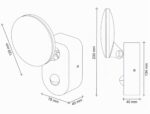 SEBSON LED Aussenleuchte mit Bewegungsmelder IP65 – 15W 1300lm schwenkbar – Bild 8