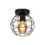 ZMH Deckenleuchte Vintage Industrial E27 – Retro Käfig Design für Flur & Küche – Bild 9