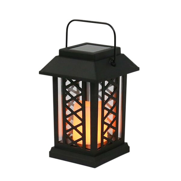 Festive Lights 17,5cm Solar Laterne mit flackernder LED-Flamme – Gartenbeleuchtung IP44