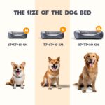 Nobleza Hundebett 87x77cm mit rutschfester Unterseite – Superweich & waschbar für grosse Hunde – Bild 5