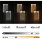 CBJKTX LED-Deckenleuchte 60 cm mit Dimmbar & Fernbedienung – Modernes Wohnzimmer Schlafzimmer – Bild 3